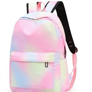 Pastel tie dye backpack and lunch bag set, girls backpack, Christmas gift idea